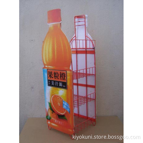 Hot Sale Modern Iron Wire Beverage Can Display Rack HS-X7